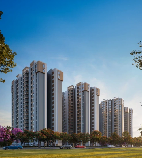 Exterior view of Embassy Verde Devanahalli North Bangalore smart homes